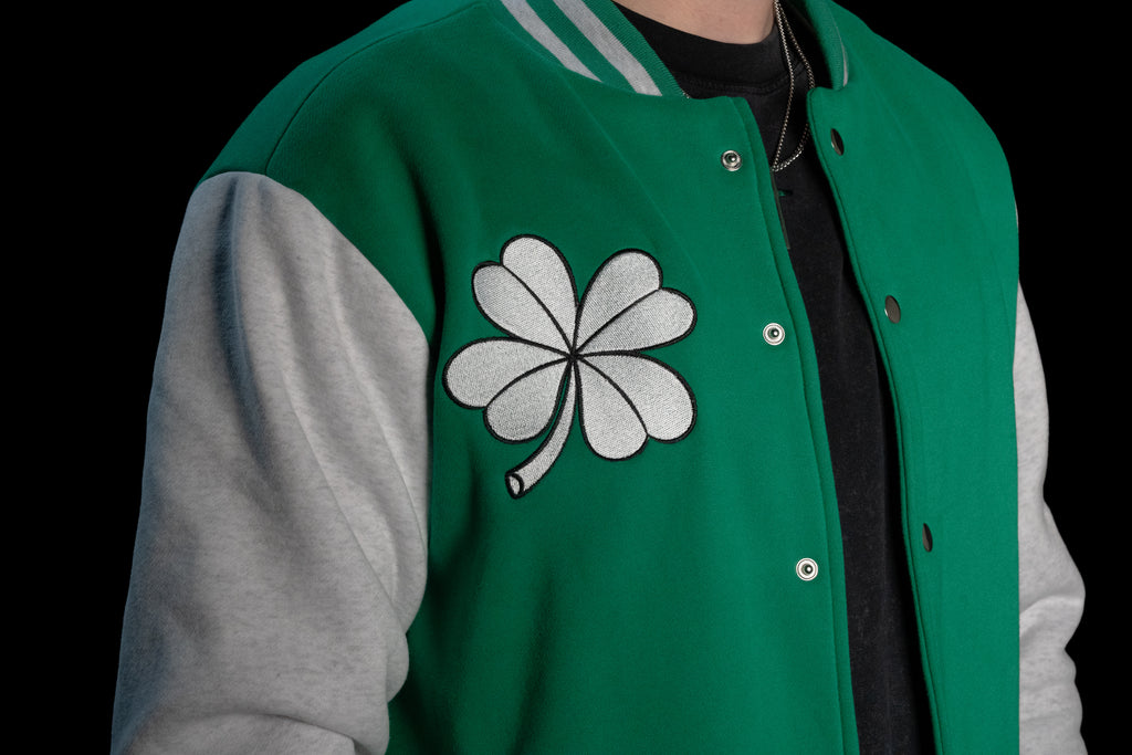 Lucky Clover Varsity Jacket
